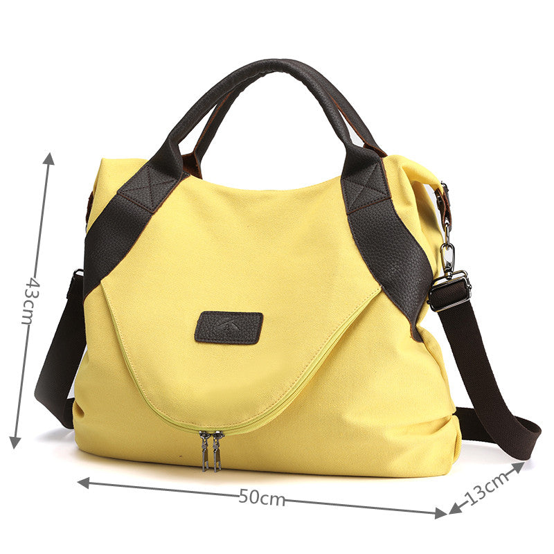 Casual Women Canvas Shoulder Bag Tote Handbags Large Capacity Crossbody Bags for Women Top-Handle Travel Shopper Bags