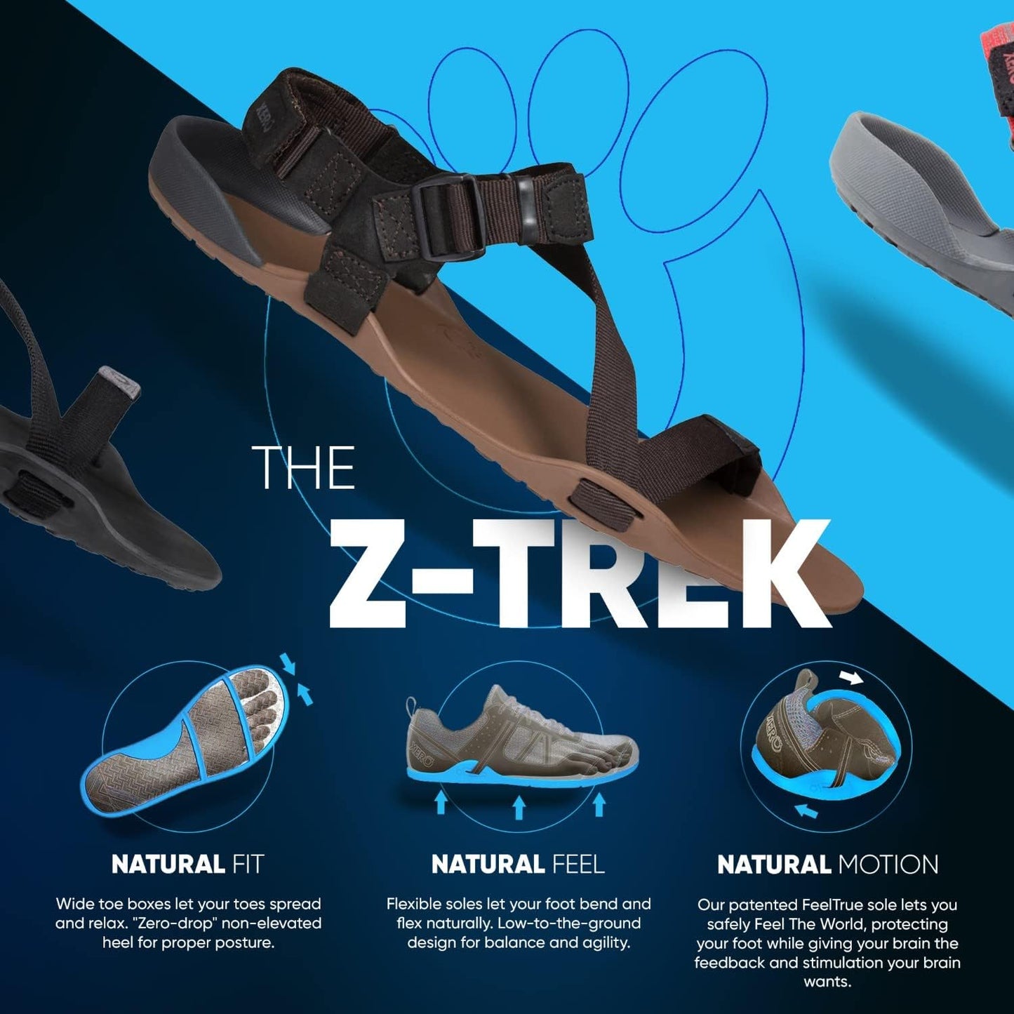 Women'S Z-Trek Sport Sandals - Zero Drop, Lightweight & Packable